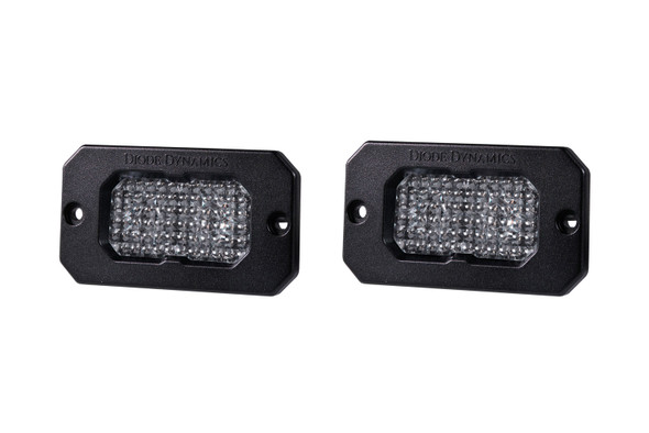 Stage Series 2 Inch LED Pod, Sport White Flood Flush ABL Pair