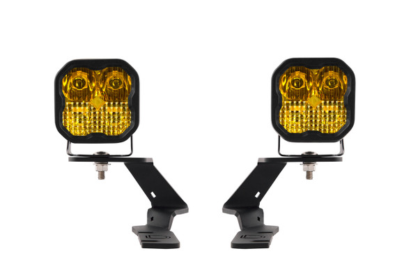 SS3 LED Ditch Light Kit for 2019-2021 Ford Ranger, Pro Yellow Combo