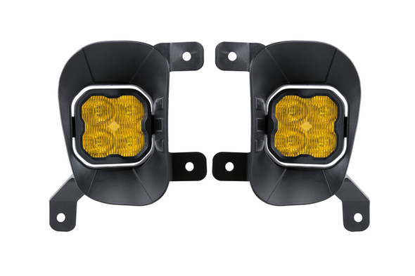 SS3 Ram Vertical LED Fog Light Kit Pro Yellow SAE Fog Diode Dynamics