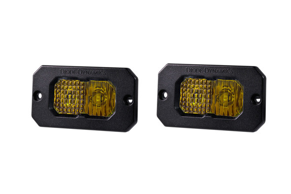 Stage Series 2in LED Pod Pro Yellow Combo Flush ABL Pair Diode Dynamics