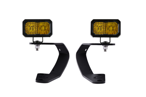 Stage Series 2in LED Ditch Light Kit for 2010-2021 Toyota 4Runner Pro Yellow Combo Diode Dynamics