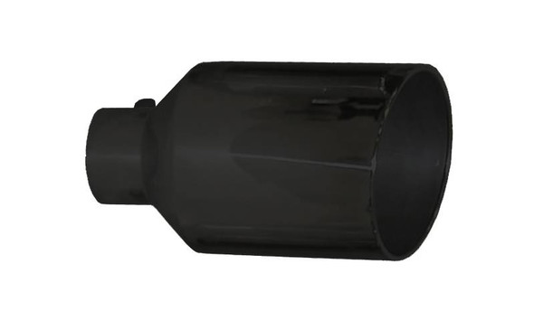 Exhaust Tail Pipe Tip 5 in ID x 10 in OD x 18 in L Bolt On Hardware Not Incl Black Finish 304 Stainless Steel Pypes Exhaust