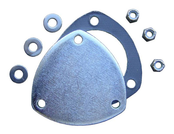 Exhaust Flange Dump Plate Kit 3 in Hardware Incl Natural 304 Stainless Steel Pypes Exhaust