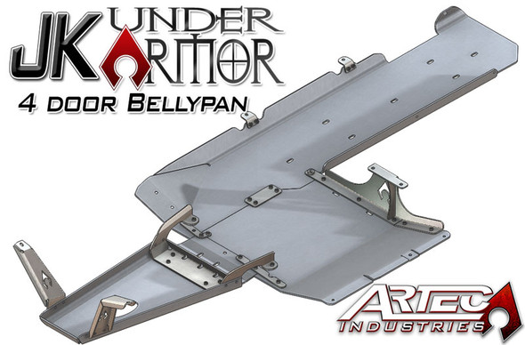 JK Under Armor 4 Door Bellypan Kit 07-11 Wrangler JK Unlimited Artec Industries