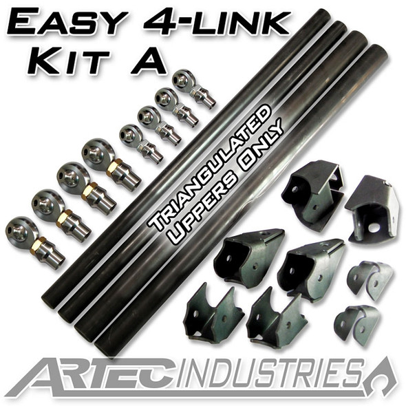 Easy 4 Link Kit A Tube 7/8 Inch and 1.25 Inch Rod Ends Artec Industries