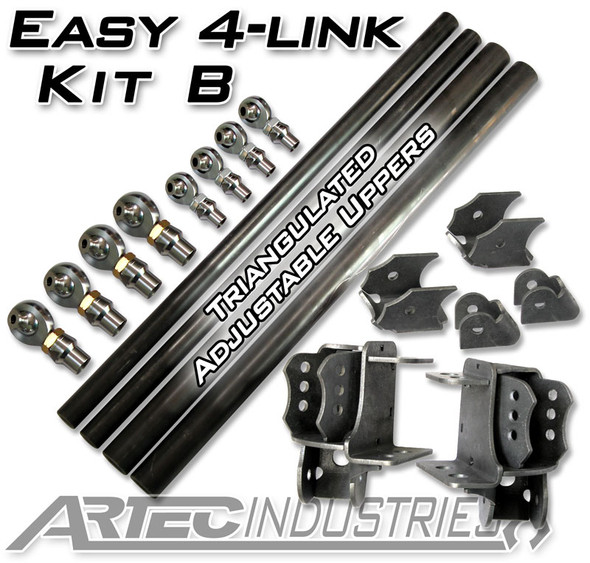 Easy 4 Link Kit B No Tube 7/8 Inch and 1.25 Inch Rod Ends Artec Industries