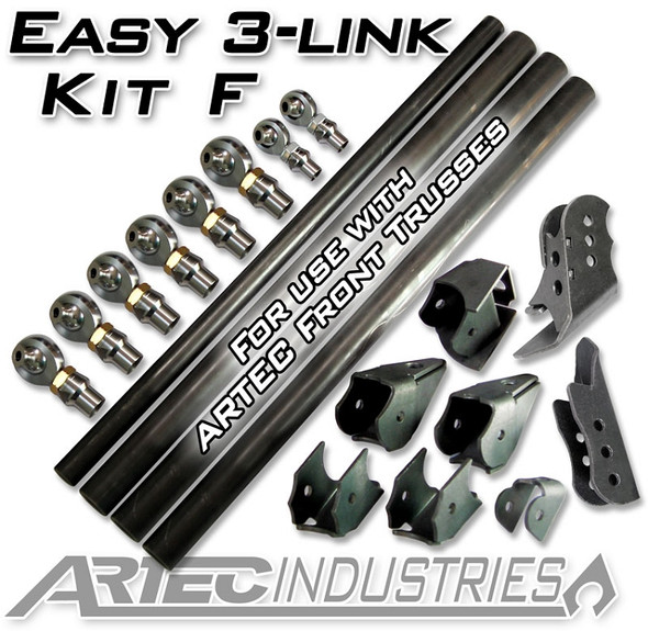 Easy 3 Link Kit F for Artec Trusses No Tubing Outside Frame Chevy / Ford 78-79 Front Driver Rear Passenger Artec Industries