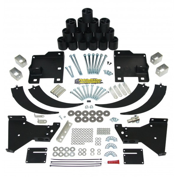 3 Inch Body Lift Kit 15 Silverado/Sierra 2500/3500 2WD/4WD Gas 15 Only Performance Accessories