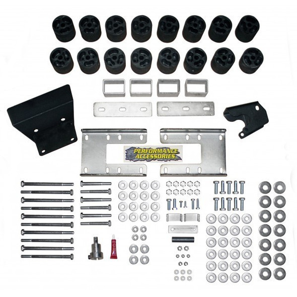 3 Inch Body Lift Kit 09-17 Dodge Ram 1500 and Ram Rebel 2WD/4WD Including Air-Ride Gas Performance Accessories