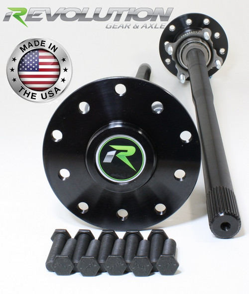 Dana 44 4140 Chromoly US Made Rear Axle Kit 2003-06 Jeep TJ and LJ Rubicon and Non W/Disc Brakes 30 Spline Revolution Gear and Axle
