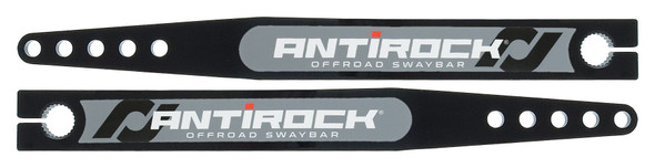 Antirock Fabricated Steel Sway Bar Arms 17 Inch Long OAL 15.195 Inch C-C 5 Holes Includes Stickers Pair RockJock 4x4