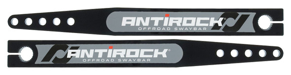 Antirock Fabricated Steel Sway Bar Arms 97-06 Wrangler TJ and LJ Unlimited/XJ/MJ 18 Inch Long OAL 16.195 Inch C-C 5 Holes Includes Stickers Pair RockJock 4x4