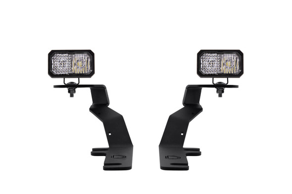 Stage Series 2 Inch LED Ditch Light Kit for 2015-2020 Ford F-150, Pro White Combo