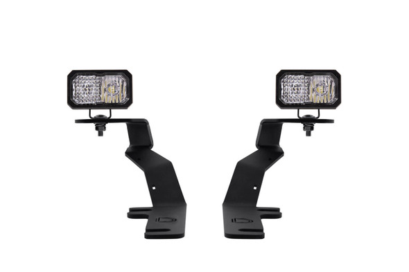 Stage Series 2in LED Ditch Light Kit for 2017-2020 Ford Raptor Sport White Combo Diode Dynamics