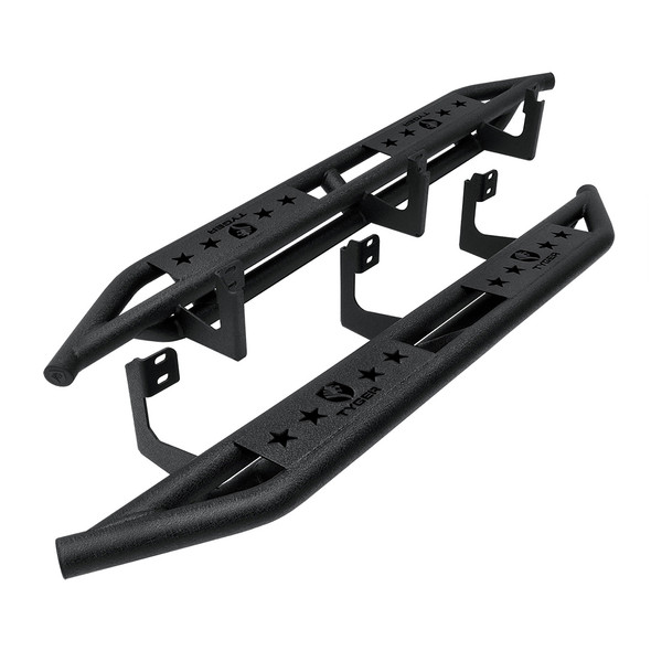 Side Step Rails Nerf Bars Running Boards Kit For 05-15 Nissan Xterra Textured Black Tyger Auto