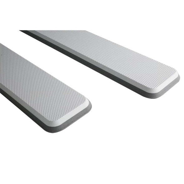 SeaDek Coaming Bolster Set 4.5" x 37" x 20mm - 2-Pieces - White/Storm Grey