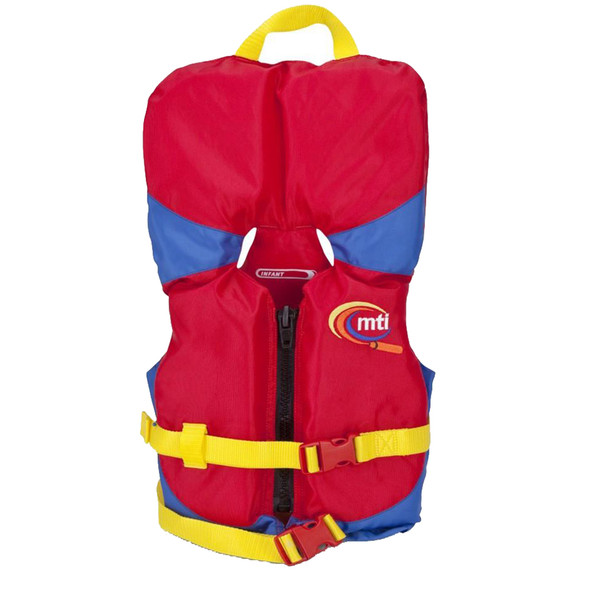 MTI Infant Life Jacket w/Collar - Red/Royal Blue - 0-30lbs