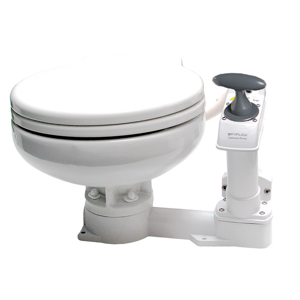Johnson Pump AquaT™ Manual Marine Toilet - Super Compact