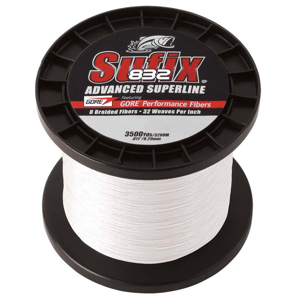 Sufix 832® Advanced Superline® Braid - 10lb - Ghost - 3500 yds