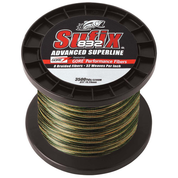 Sufix 832® Advanced Superline® Braid - 10lb - Camo - 3500 yds