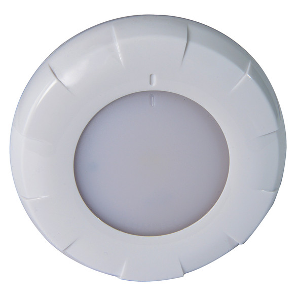 Lumitec Aurora LED Dome Light - White Finish - White Dimming