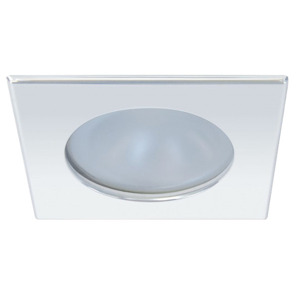 Quick Blake XP Downlight LED -  6W, IP66, Screw Mounted - Square Stainless Bezel, Round Daylight Light