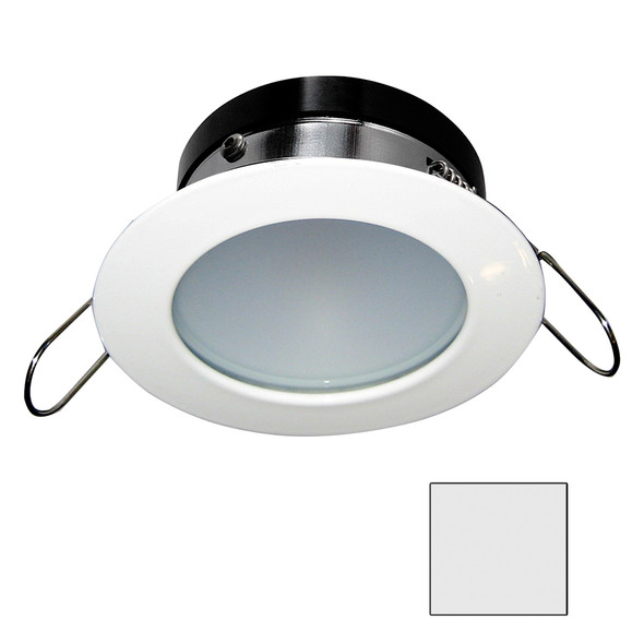 i2Systems Apeiron A1110Z - 4.5W Spring Mount Light - Round - Cool White - White Finish