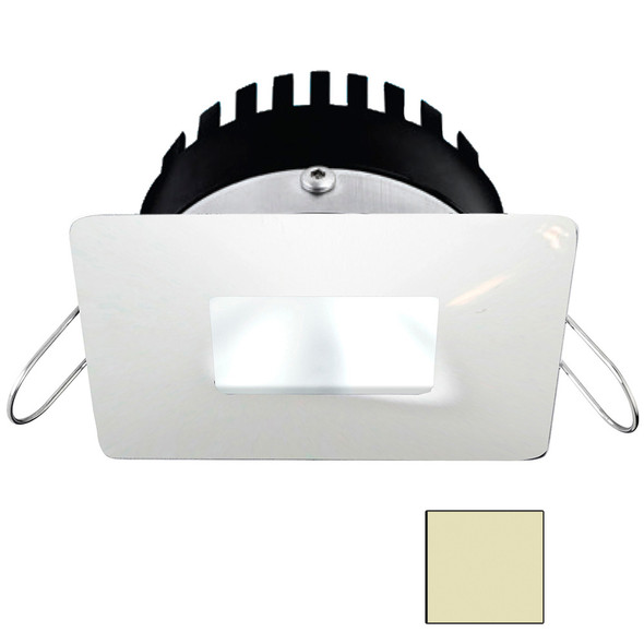 i2Systems Apeiron PRO A506 - 6W Spring Mount Light - Square/Square - Warm White White - White Finish