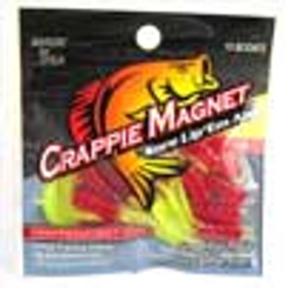 Leland Crappie Magnet 1.5" 15ct Red/Chartreuse