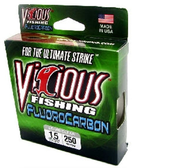 Vicious Fluorocarbon Clear Line 200yd 15lb