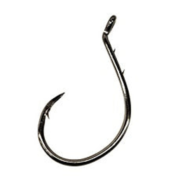 Eagle Claw Circle Bait Black Nickle Hook 10ct Size 2/0