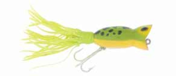 Arbogast Hula Popper 3/8 Frog Yellow Belly