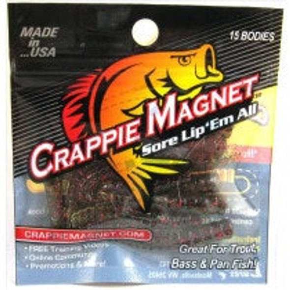 Leland Crappie Magnet 1.5" 15ct Watermelon/Red-Black Dude Special