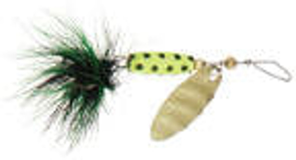 Luhr Jensen Shyster 1/8 Chartreuse Black Dots