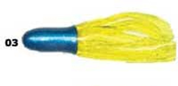 Southern Pro Umbrella Crappie Tube 2"10ct Blue/Chartreuse