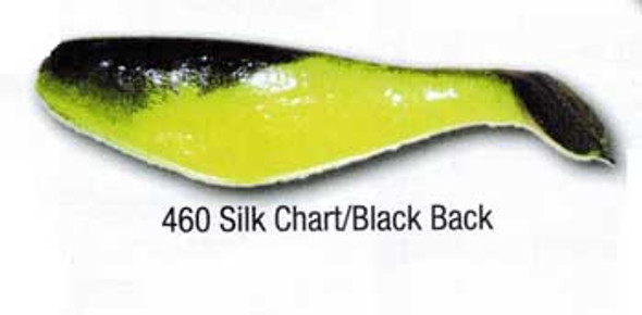 Luckie Strike Shad Minnow MC 2" 100ct Silk Chart/Black Back