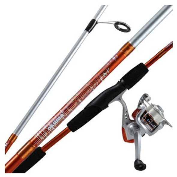 Okuma Steeler XP Spinning Combo 5'6" 2pc Blaze Orange