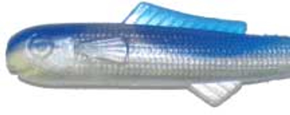 Big Bite Minnow Split Tail 2.5" 10ct Pearl/Blue