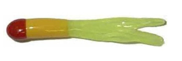 Big Bite Crappie Tubes 1.5" 10ct Red/Yellow/Chartreuse