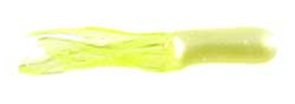 Big Bite Crappie Tubes 1.5" 10ct Pearl/Chartreuse
