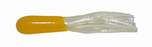 Big Bite Crappie Tubes 1.5" 10ct Yellow/Pearl
