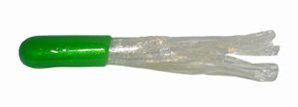 Big Bite Crappie Tubes 1.5" 10ct Green/Pearl