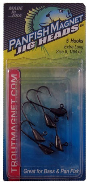 Leland Panfish Magnet Replacement Heads1/64oz 5ct Black