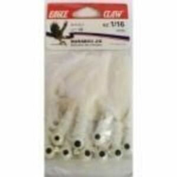 Eagle Claw Laker Maribou Jig 1/16 10ct White