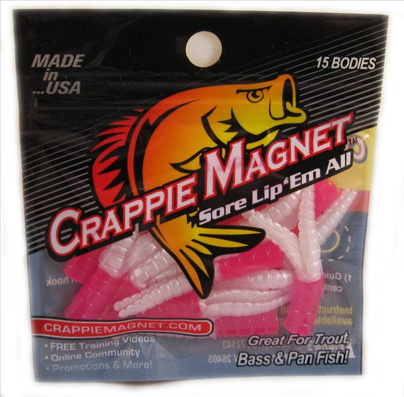 Leland Crappie Magnet 1.5" 15ct Pearl/Pink