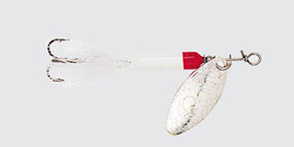 Yakima Rooster Tail 1/4 White Red Tip