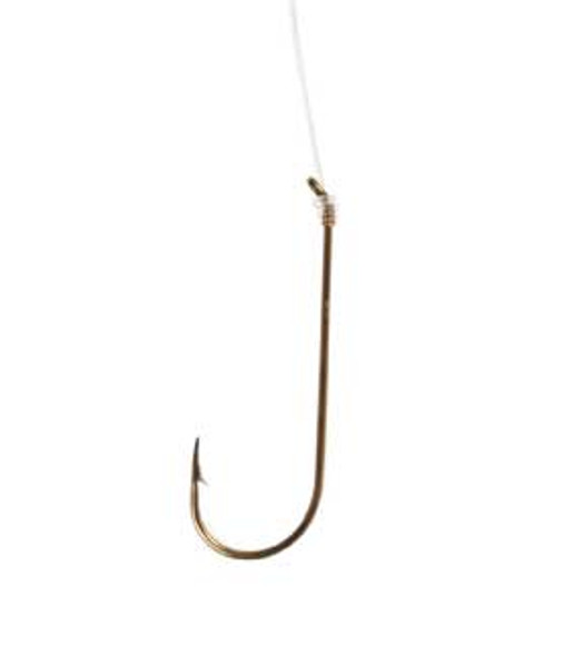 Eagle Claw Aberdeen Bronze Snelled Hook Size 4