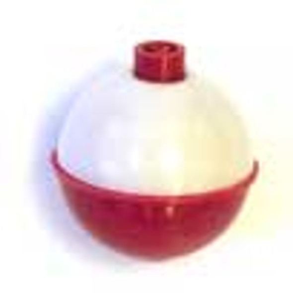 Eagle Claw Float Round  Snap-on Red/White 2ct 1 1/2"