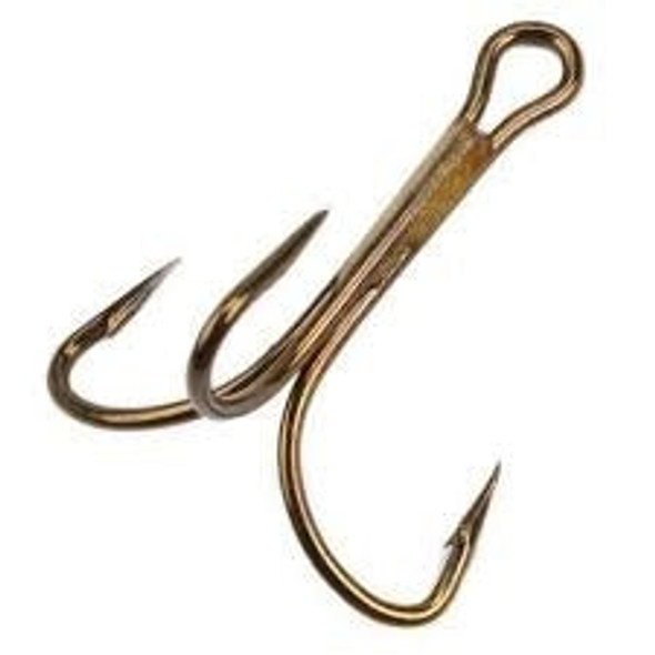 Mustad Treble Hook Bronze 25ct Size 8
