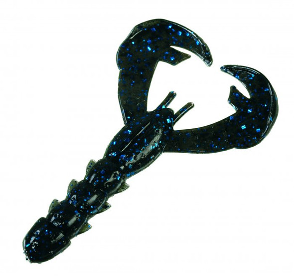 Strike King Rage Baby Craw Black Blue Flake